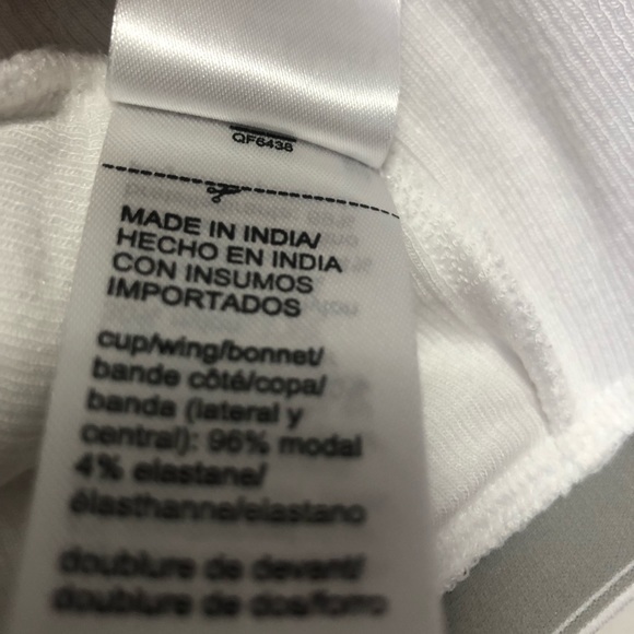 White Calvin Klein Body Unlined Bralette, Size Xl - Picture 8 of 10